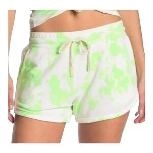 Sundry Neon Green Tie Dye Shorts Size 2 Medium